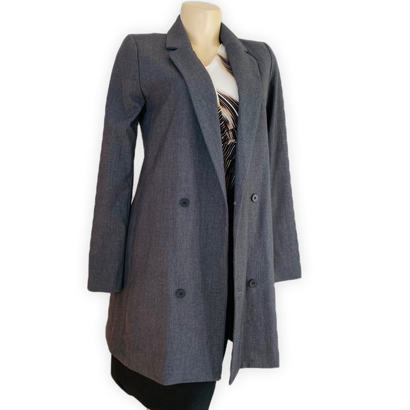 Dark Gray Knee Length Jacket Coat for Women’s size S - Picture 5 of 8